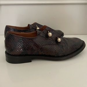 Brown leather shoes